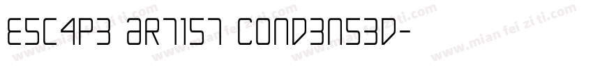Escape Artist Condensed字体转换